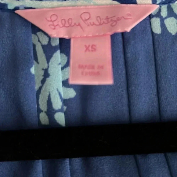 Lilly Pulitzer Marilina Tunic Top Gypsea sz XS - Picture 4 of 5